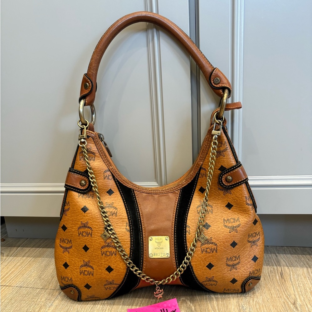 Authentic MCM Visetos hobo bag